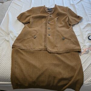 Womens Sag Harbor Skirt And Jacket Suit Size 20